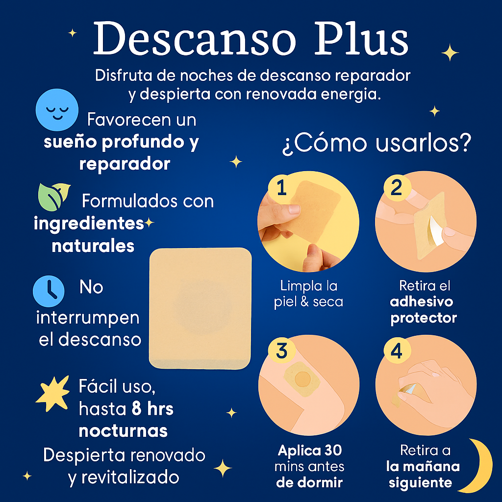 VitalDream® Parches para dormir - Olvídate del insomnio, disfruta tus noches