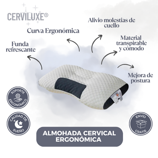 Almohada Cervical - Relájate al dormir, amanece con bienestar