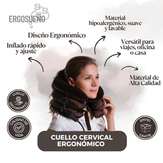 Cuello Cervical - Soporte ergonómico adaptable que cuida tu cabeza y cuello
