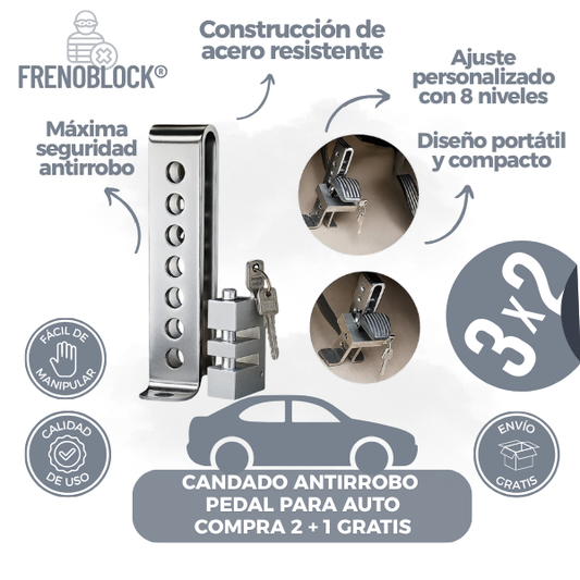 FrenoBlock® - Tu auto, siempre seguro donde lo dejes