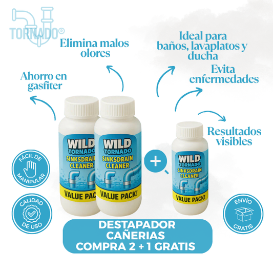 Tornado® - Limpia cañerias, elimina olores y evita enfermedades