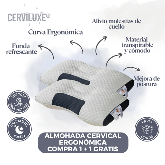 Almohada Cervical - Relájate al dormir, amanece con bienestar
